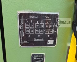 Maschine: HERMLE  Horizontalfräsmaschinen