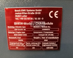 Maschine: BOSCH CA 570 NA BHKW Druck und Wärme
