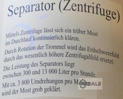 Maschine: WESTFALIA Separator SB60-06-076 Separatoren