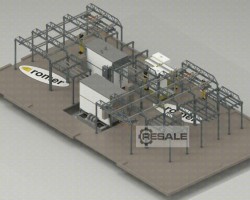 Maschine: ROMER SLS-15o , SLS-30o . Pulverbeschichtungsanlagen