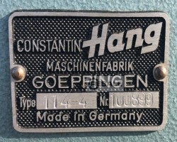 Maschine: HANG 114-4 Bindemaschinen