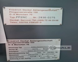 Maschine: DECKEL FP2 NC Universalfräsmaschinen