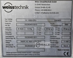 Maschine: WEISS SC 1000/+20IU Korrosions-Klima-Wechseltestkammer
