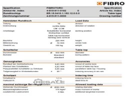Maschine: FIBRO ER.15.0410.1.152.12.0.0.0, FIBROTOR Rundschalttisch ER15,
