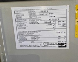Maschine: WEINIG Unimat 300 Vierseitenhobelmaschinen