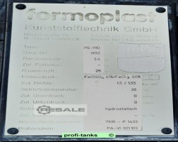 Maschine: FORMOPLAST AHL-ASL P409 PEHD-Tank 25.000L Kunststofftank doppelwandig