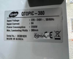 Maschine: GMP Q-Topic 380 - Sleek Kaschiermaschine / Folie zu Bogen / Sleeking
