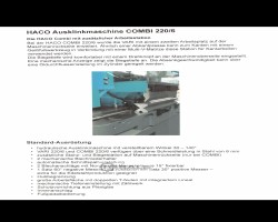 Maschine: HACO COMBI Ausklinkmaschinen