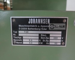 Maschine: JOHANNSEN T8E Langbandschleifmaschinen
