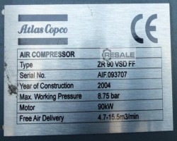 Maschine: ATLAS COPCO ZR90VSDFF 