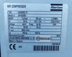 Maschine: ATLAS COPCO GA30VSDFF 