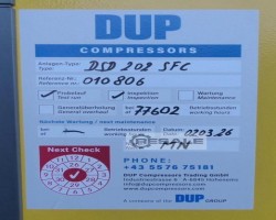 Maschine: KAESER DSD202SFC Schraubenkompressor