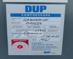 Maschine: ATLAS COPCO GA30VSD+FF 