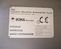 Maschine: IMA INDUSTRIA MACCHINE 3711-LM Abfüll- und Einwickelmaschinen