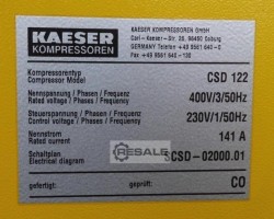 Maschine: KAESER CSD122 