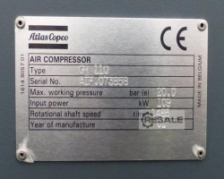 Maschine: ATLAS COPCO GR110 
