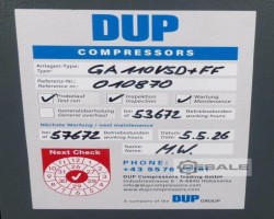 Maschine: ATLAS COPCO GA110VSD+FF 