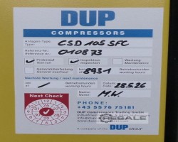 Maschine: KAESER CSD105SFC Schraubenkompressor Kaeser CSD105SFC