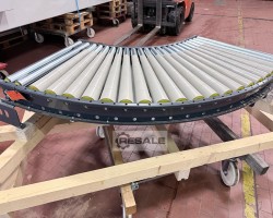 Maschine: VANDERLANDE Rollenbahnkurve Kurve, Förderkurve 70 mit Antrieb