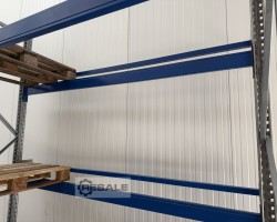 Maschine: PROFILABM.: 50X40X2,00MM für Feldbreite: 2.700 mm Durchschubsicherung für Palettenregale Lagerregal