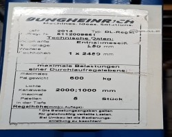 Maschine: JUNGHEINRICH DL-Regal - 50 Positionen Durchlaufregale