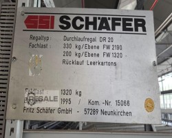 Maschine: SSI-SCHäFER DR20 Durchlaufregale