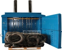 Maschine: BTS MF550hd Altreifen Ballenpresse Kunststoff