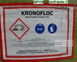 Maschine: FORMOPLAST doppelwandig Eisen(II)Chlorid GF-UP Tank 28.800 L Kunststofftank