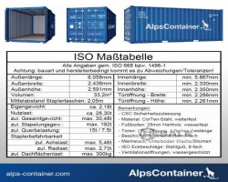 Maschine:  20ft, first trip Seecontainer, Lagercontainer