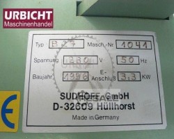 Maschine: SUDHOFF B 27 Kantenanleimmaschinen