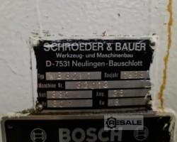 Maschine: SCHROEDER + BAUER WB 32-1 Stanzautomaten