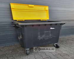 Maschine: WEBER 770l / black / top yellow Müllcontainer MGB Müllgroßbehälter