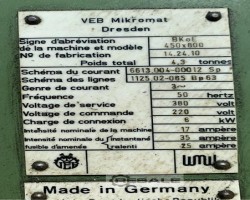 Maschine: WMW BKoE 450 x 800 Koordinatenbohrmaschinen