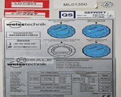 Maschine: WEISS SC 1000/+20IU Korrosions-Klima-Wechseltestkammer