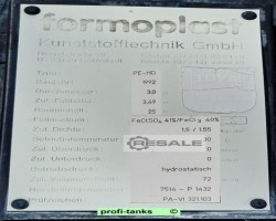Maschine: FORMOPLAST AHL-ASL P409 PEHD-Tank 25.000L Kunststofftank doppelwandig