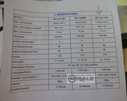 Maschine: KISTERS SKYLAM 1120 Kaschiermaschine