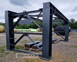 Maschine: VANCK Polyestersilo P393 Salzsilo 45.000 L GFK mit Unterfahrgestell
