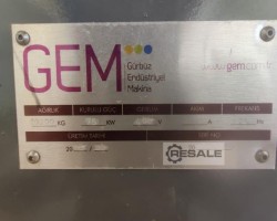Maschine: GEM TS 1000 Granulieranlagen