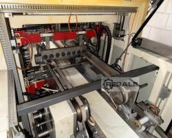 Maschine: DEKAPACKER SPK 4-35 Folieneinschlaglinie für Mailings mit - Schrumpfbottich