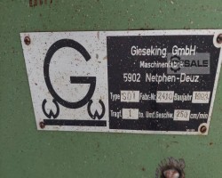 Maschine: GIESEKING SD 01 Schweisstische