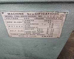 Maschine: AMADA CRH300S Waagerechte Bandsägemaschinen