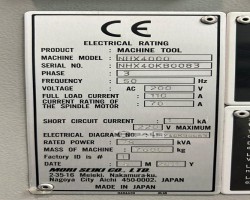 Maschine: MORI SEIKI NHX-4000 Centro de mecanizado horizontal