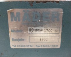 Maschine: MäDER DLP 1700 HV Direktwirkende Druckluftpresse Presse 17 kN