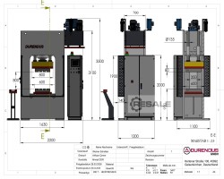 Maschine: DURENDUS 280 t Servo-Doppelständer-Heizpresse