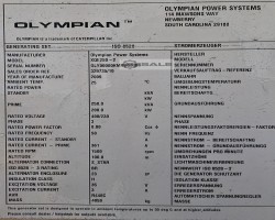 Maschine: CATERPILLAR XQE250 Dieselgeneratoren
