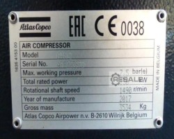Maschine: ATLAS COPCO GA132 