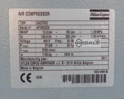 Maschine: ATLAS COPCO GA37VSDFF 