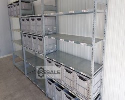 Maschine: SCHäFER R3000 KISTENREGAL Regallänge: 4,92 lfm. Fachbodenregale