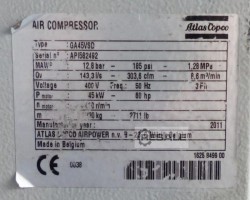 Maschine: ATLAS COPCO GA45VSDFF 