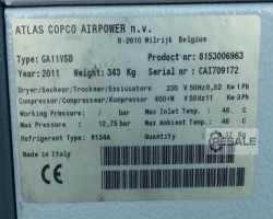 Maschine: ATLAS COPCO GA11VSDFF 
